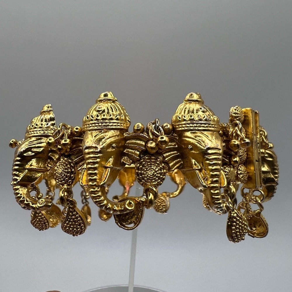 Ganesha gold tone bangle